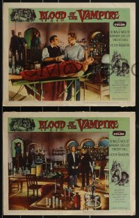 2y1538 BLOOD OF THE VAMPIRE 6 LCs 1958 Wolfit begins where Dracula left off, cool horror images!