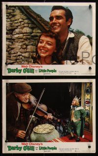 2y1562 DARBY O'GILL & THE LITTLE PEOPLE 5 LCs 1959 Disney, Albert Sharpe, it's leprechaun magic!