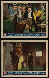 2y1516 DOCKS OF NEW YORK 7 LCs 1945 Leo Gorcey, Huntz Hall & East Side Kids, Wallace Ford!