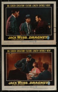 2y1407 DRAGNET 8 LCs 1954 Jack Webb as detective Joe Friday, Ben Alexander as Frank Smith!