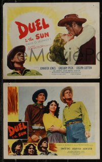 2y1408 DUEL IN THE SUN 8 LCs 1947 great images of Gish, Jennifer Jones, Gregory Peck, Joseph Cotten!