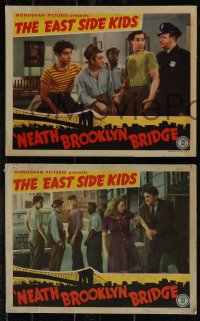 2y1505 'NEATH BROOKLYN BRIDGE 7 LCs 1942 East Side Kids Leo Gorcey & Huntz Hall with Noah Beery!