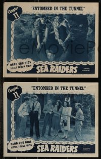 2y1570 SEA RAIDERS 5 chapter 11 LCs 1941 Dead End Kids & Little Tough Guys, Entombed in the Tunnel!