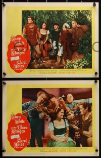 2y1478 SNOW WHITE & THE THREE STOOGES 8 LCs 1961 Carol Heiss with Moe, Larry & Joe, complete set!
