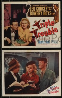 2y1494 TRIPLE TROUBLE 8 LCs 1950 Leo Gorcey and the Bowery Boys in prison!