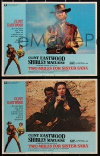 2y1496 TWO MULES FOR SISTER SARA 8 LCs 1970 images of Clint Eastwood & Shirley MacLaine!