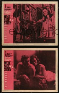 2y1499 WEST SIDE STORY 8 LCs R1962 Academy Award winning classic musical, Natalie Wood, Richard Beymer!
