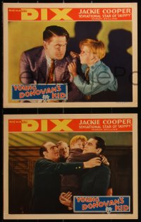 2y1586 YOUNG DONOVAN'S KID 4 LCs 1931 great images of Richard Dix, Jackie Cooper, Marion Shilling!