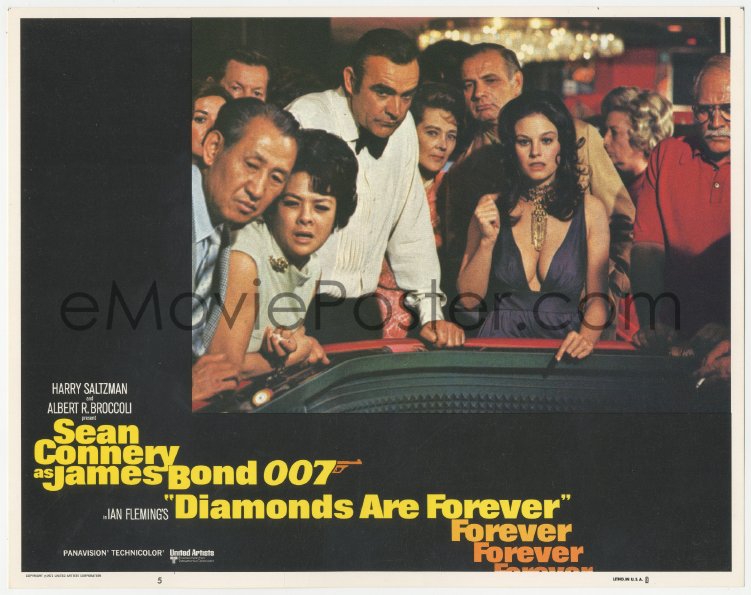 eMoviePoster.com: 2y1133 DIAMONDS ARE FOREVER LC #5 R1980 Sean Connery ...