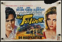 2z0391 JOY HOUSE Belgian 1964 Rene Clement's Les Felins, sexy Jane Fonda, Alain Delon, ultra rare!