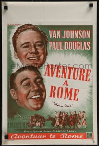 2z0406 WHEN IN ROME Belgian 1952 Clarence Brown directed, Van Johnson, Paul Douglas, different!