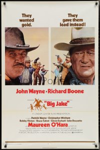 2z0873 BIG JAKE 1sh 1971 Richard Boone wanted gold but John Wayne gave him lead instead!