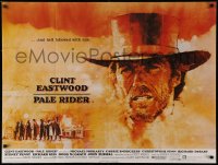 2z0354 PALE RIDER British quad 1985 artwork of western cowboy Clint Eastwood by C. Michael Dudash!