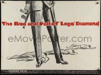 2z0356 RISE & FALL OF LEGS DIAMOND British quad 1960 gangster Ray Danton, directed by Budd Boetticher!