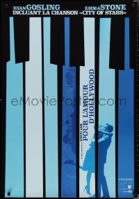 2z0307 LA LA LAND teaser Canadian 1sh 2016 Ryan Gosling, Emma Stone in piano keys, City of Stars!