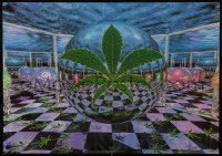 2z0101 VIRTUAL HIGH 24x34 English commercial poster 1995 Nick Waterson & Rob Read art of marijuana!