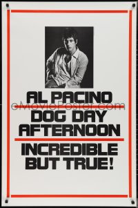 2z0924 DOG DAY AFTERNOON teaser 1sh 1975 Al Pacino, Sidney Lumet bank robbery crime classic!