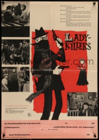 2z0342 LADYKILLERS East German 17x24 1962 Alec Guinness, Katie Johnson, Ealing classic, different!