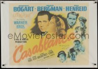 2z0368 CASABLANCA Egyptian poster R2000s Humphrey Bogart, Ingrid Bergman, Curtiz classic!