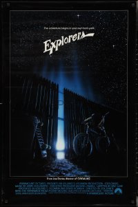 2z0931 EXPLORERS int'l 1sh 1985 directed by Joe Dante, the adventure begins in your own back yard!