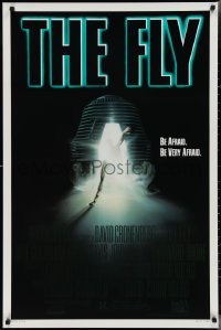 2z0945 FLY 1sh 1986 David Cronenberg, Jeff Goldblum, Geena Davis, cool creepy sci-fi art by Mahon!