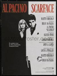 2z0489 SCARFACE French 15x20 1984 Al Pacino as Tony Montana, Michelle Pfeiffer, Brian De Palma!