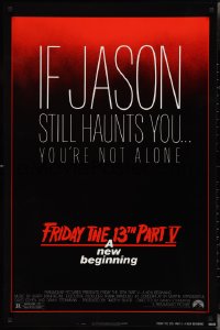 2z0951 FRIDAY THE 13th PART V 1sh 1985 A New Beginning, if Jason still haunts you you're not alone!