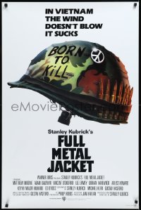 2z0955 FULL METAL JACKET advance 1sh 1987 Stanley Kubrick Vietnam War movie, Philip Castle art!