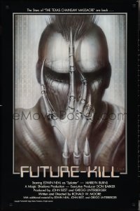 2z0956 FUTURE-KILL 1sh 1984 Edwin Neal, really cool science fiction artwork by H.R. Giger!