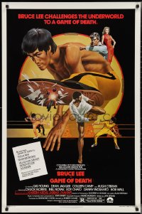 2z0957 GAME OF DEATH 1sh 1979 Bruce Lee challenges the underworld, Bob Gleason kung fu art!