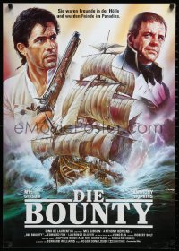 2z0331 BOUNTY German 1985 Mel Gibson, Anthony Hopkins, Mutiny on the Bounty, Casaro art!