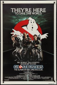 2z0960 GHOSTBUSTERS int'l 1sh 1984 Bill Murray, Aykroyd & Ramis are here to save the world!