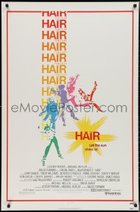 2z0971 HAIR 1sh 1979 Milos Forman musical, Treat Williams, let the sun shine in!