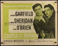 2z0812 CASTLE ON THE HUDSON 1/2sh R1949 Ann Sheridan holding on to John Garfield w/ gun, ultra rare!
