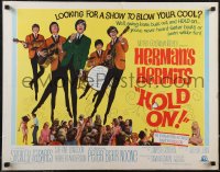 2z0820 HOLD ON 1/2sh 1966 rock & roll, great full-length image of Herman's Hermits performing!