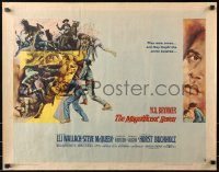2z0823 MAGNIFICENT SEVEN style B 1/2sh 1960 Brynner, McQueen, Sturges 7 Samurai cowboy remake!
