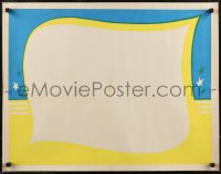 2z0833 STOCK HALF-SHEET 1/2sh 1950s add your own items & make cool display, yellow/blue art!