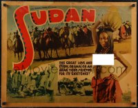 2z0836 SUDAN 1/2sh 1935 great love and stark drama of an Arab tribe fighting for its existence!