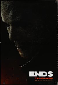 2z0973 HALLOWEEN ENDS teaser DS 1sh 2022 Jamie Lee Curtis, Nick Castle returns, creepy mask!