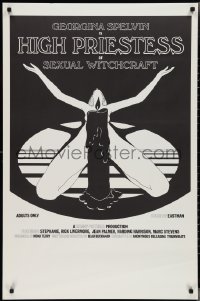 2z0986 HIGH PRIESTESS OF SEXUAL WITCHCRAFT 1sh 1973 Georgina Spelvin, sexy art of woman w/candle!