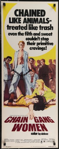2z0766 CHAIN GANG WOMEN insert 1971 even filth & sweat couldn't stop their primitive cravings!