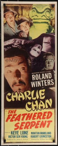 2z0776 FEATHERED SERPENT insert 1948 Roland Winters as Charlie Chan, Moreland, Luke, ultra rare!