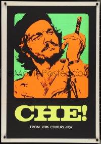 2z0496 CHE Italian 1sh 1969 completely different day-glo art of Omar Sharif as Guevara by Nistri!
