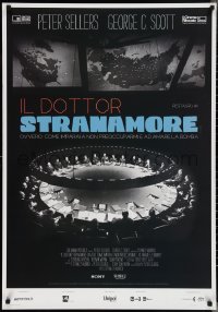 2z0498 DR. STRANGELOVE Italian 1sh R2020 Stanley Kubrick classic, overhead shot of war room!
