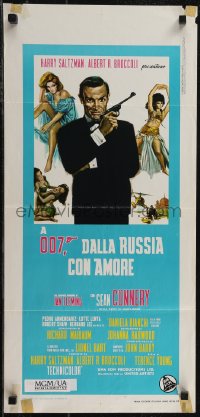 2z0524 FROM RUSSIA WITH LOVE Italian locandina R1970s Sean Connery is Ian Fleming's James Bond!