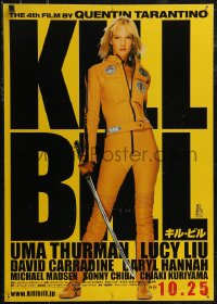 2z0651 KILL BILL: VOL. 1 advance Japanese 2003 Quentin Tarantino, full-length Uma Thurman w/katana!