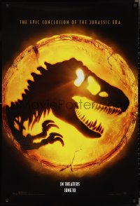 2z1026 JURASSIC WORLD DOMINION teaser DS 1sh 2022 the epic conclusion of the Jurassic era, cool logo!