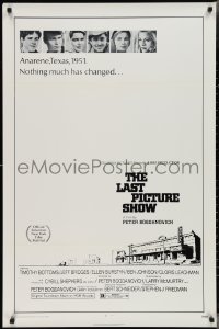 2z1039 LAST PICTURE SHOW 1sh 1971 Peter Bogdanovich, Jeff Bridges & Cybill Shepherd!