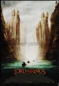 2z1056 LORD OF THE RINGS: THE FELLOWSHIP OF THE RING advance DS 1sh 2001 J.R.R. Tolkien, Argonath!