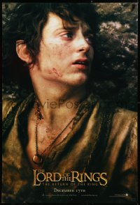 2z1059 LORD OF THE RINGS: THE RETURN OF THE KING teaser DS 1sh 2003 Elijah Wood as tortured Frodo!